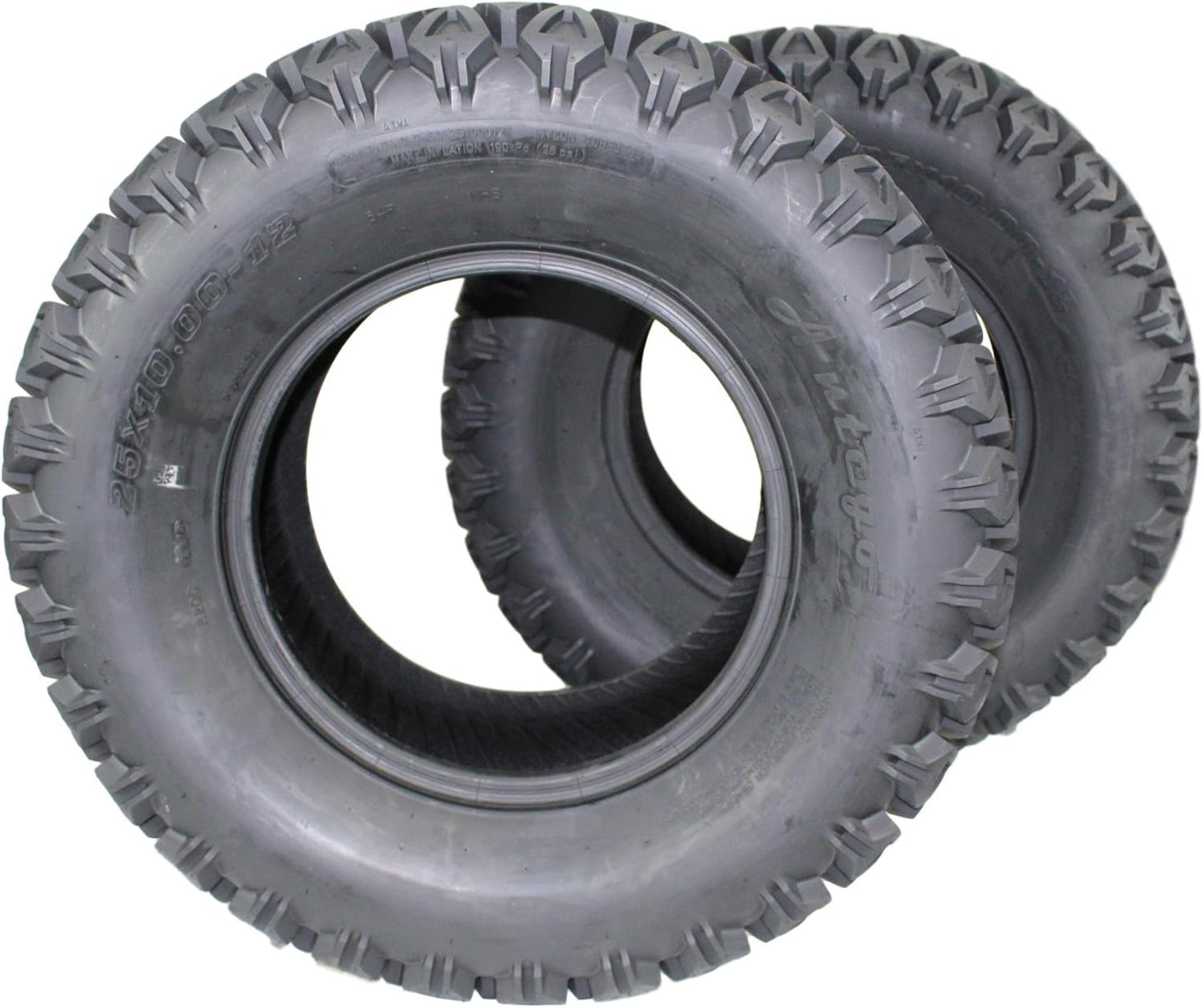 (Set of 2) 25x10.00-12 for Kubota RTV's 900, 1100 & 1140 UTV's Tires 6 Ply ATW-045