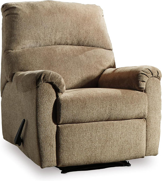 Signature Design by Ashley Nerviano Traditional Zero Wall Recliner, Light Brown