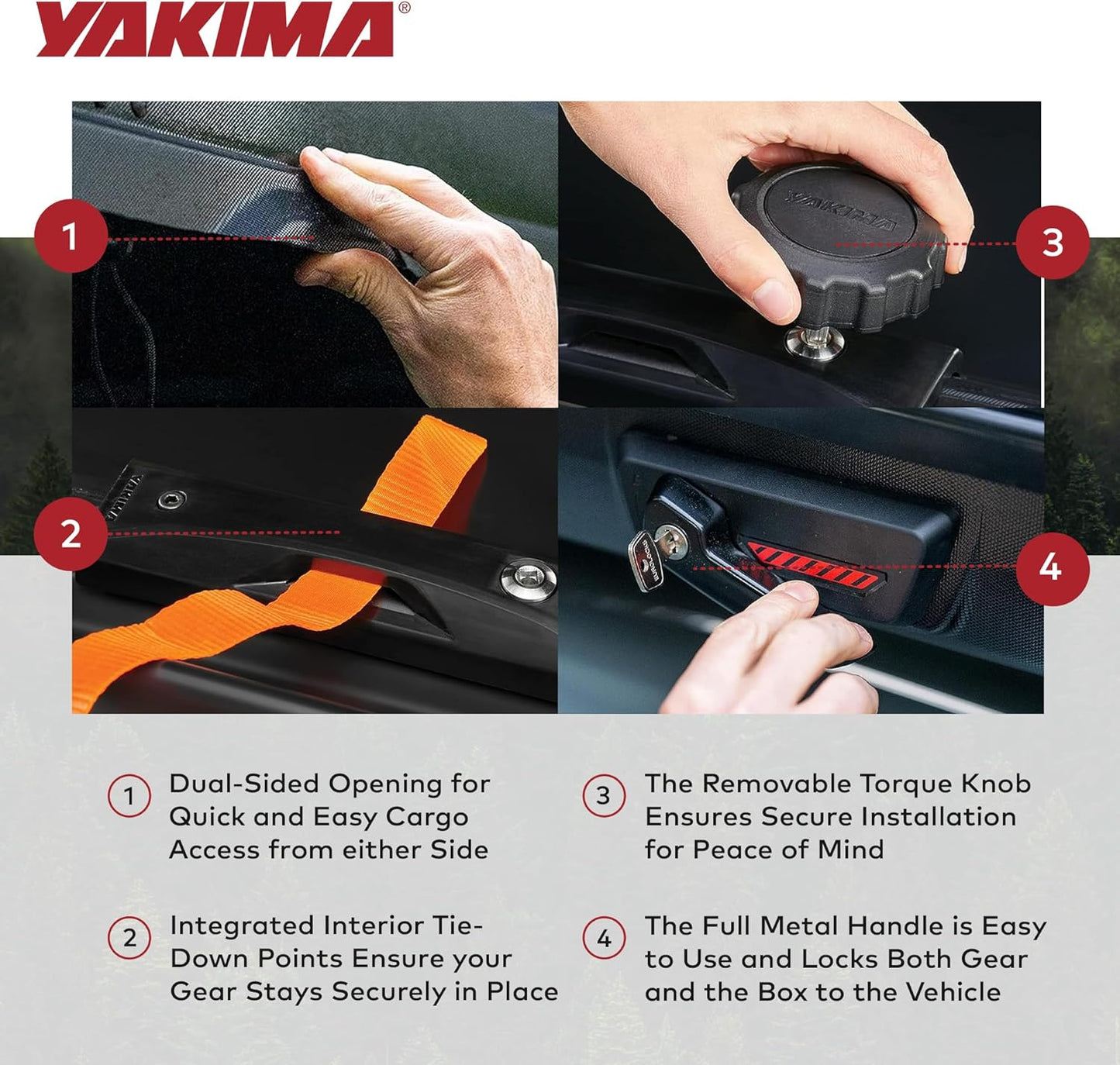 Yakima Car Roof Cargo Carrier, SkyBox NX XXL Rooftop Hard Shell Box with SKS Lock, Black - Heavy-Duty Vehicle Storage Accessories for Travel and Camping