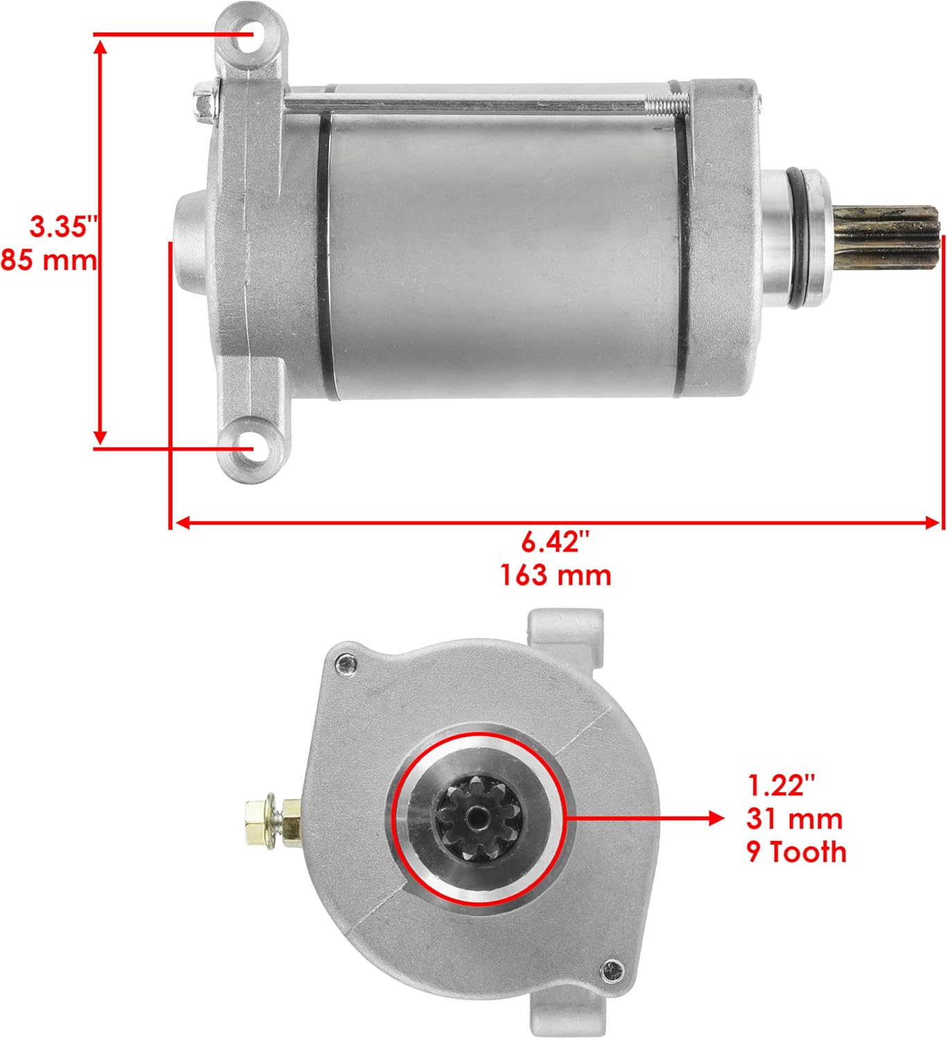 Caltric Stator Compatible With Yamaha Grizzly 600 Yfm600 Starter Solenoid Ignition Coil 1999 2000 2001