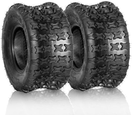 SUNROAD 2 Pcs 18x9.5-8 ATV UTV Tires 4PR 18x9.5x8 Sport All Terrain Tubeless Tires