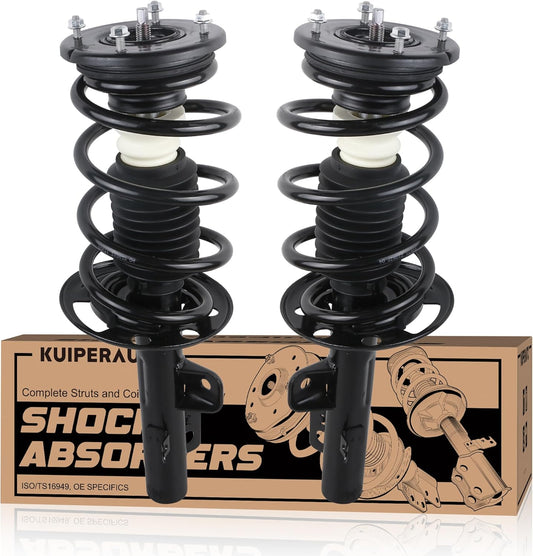 272534 272535 Pair Front Struts Assembly Shocks Compatible for 2009-2012 Ford Flex 3.5L V6 Coil Spring Front Shock Absorber