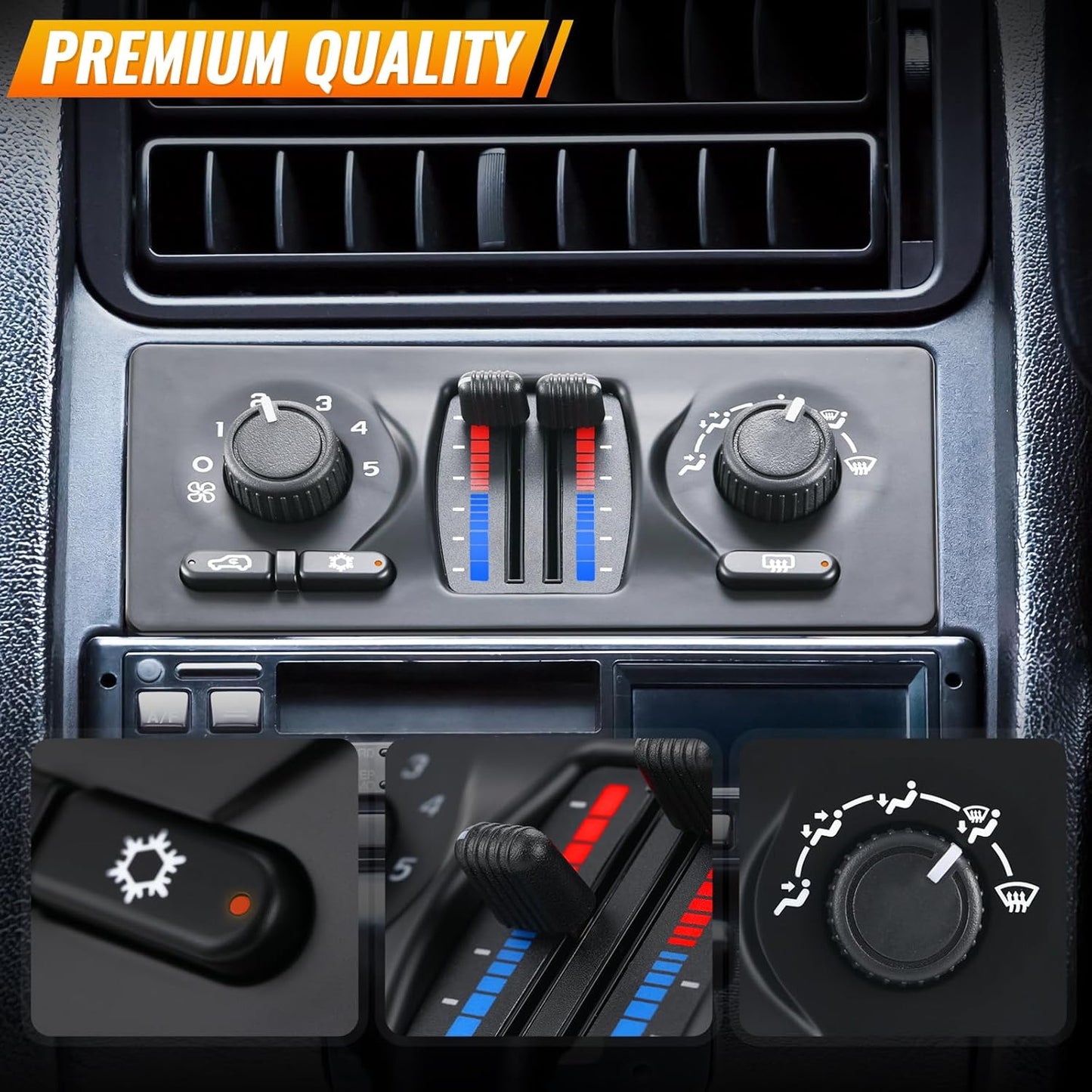 Climate Control Module Fit for Chevy Silverado 1500/2500/3500 Avalanche Suburban Tahoe Trailblazer GMC Sierra 1500/2500/3500 Yukon XL Envoy More 599-210XD AC Heater HVAC Panel