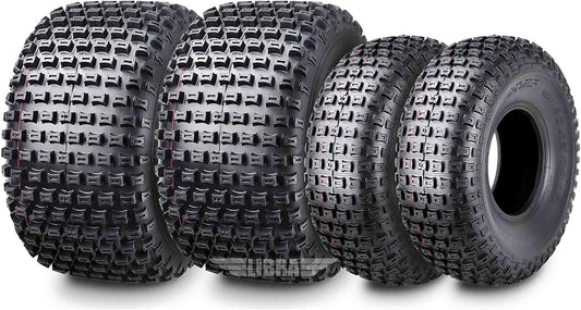 WANDA Set of 4 UTV ATV tires 20x7-8 & 22x11-8 4PR fit for Honda TRX125/200SX Odyssey FL250