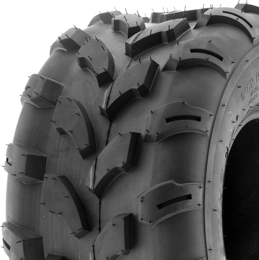 SunF A003 ATV/UTV/Lawn-Mowers Off-Road Tire 20x10-8, 6 PR, Directional Knobby Tread