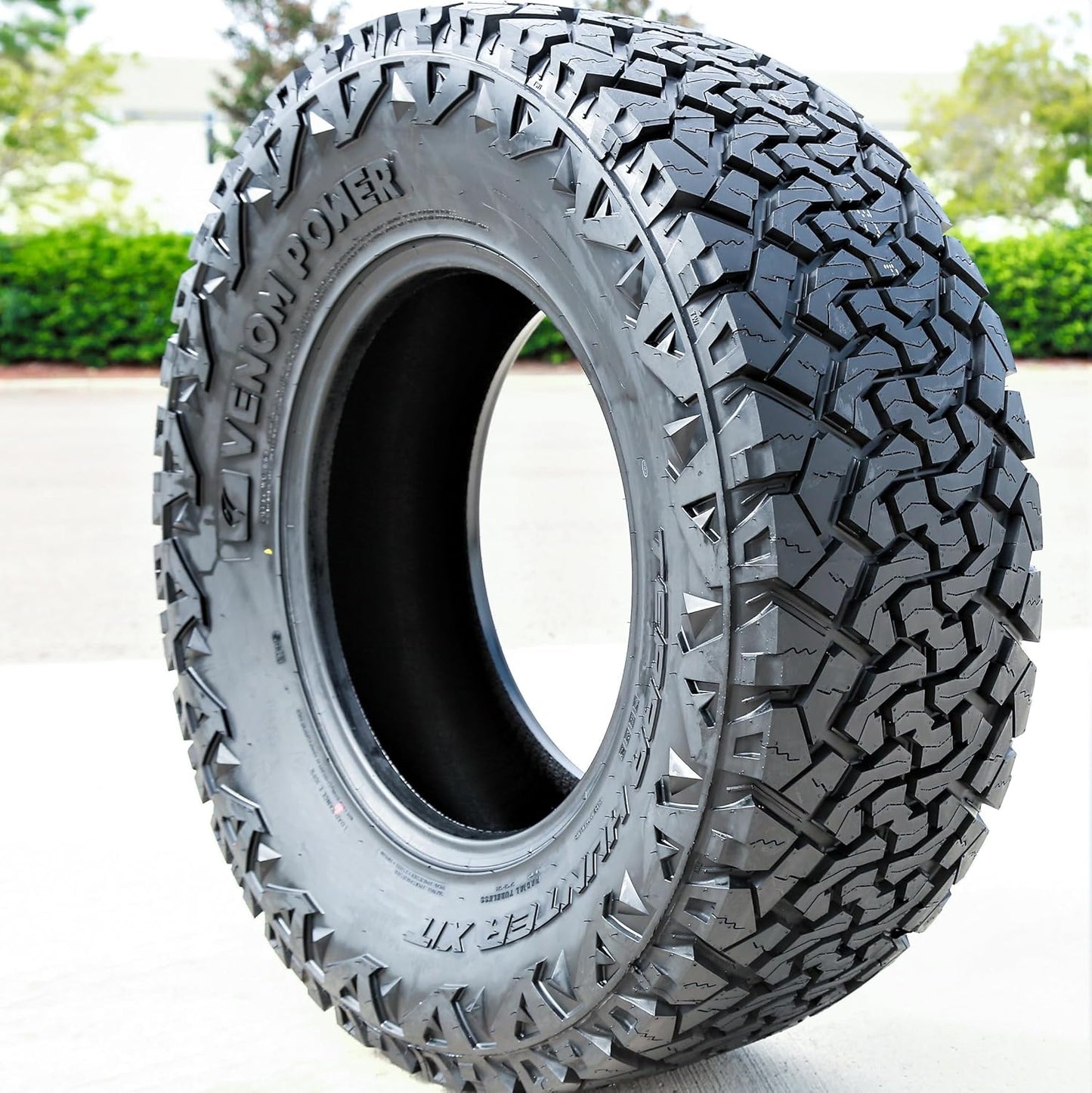 Venom Power Terra Hunter X/T XT All-Terrain Mud Light Truck Radial Tire-35X12.50R20LT 35X12.50X20 35X12.50-20 125R Load Range F LRF 12-Ply BSW Black Side Wall