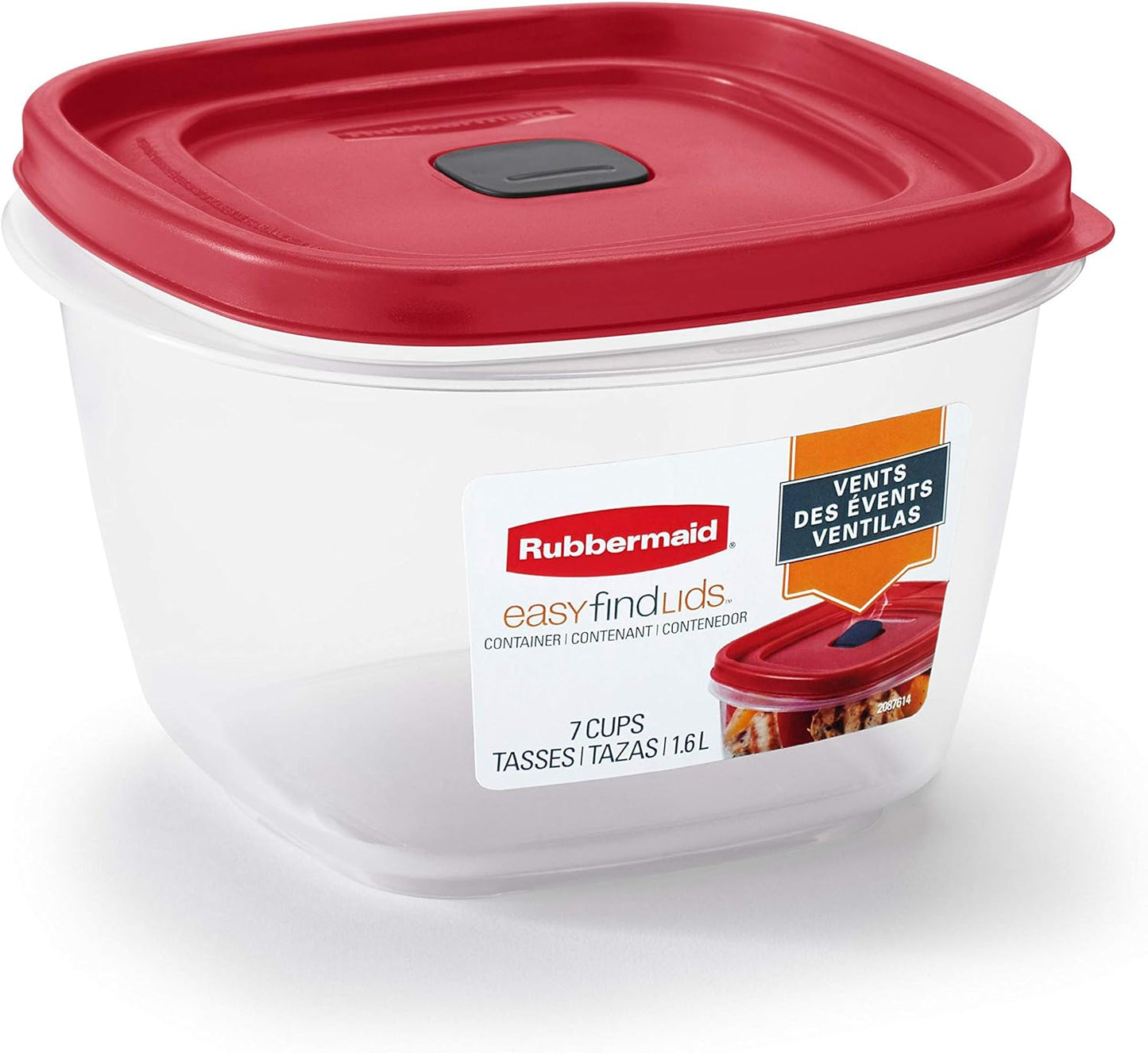 Rubbermaid 60-Piece Food Storage Containers with Lids, Microwave and Dishwasher Safe, Red Color, Ideal for Meal Prep and Pantry Storage