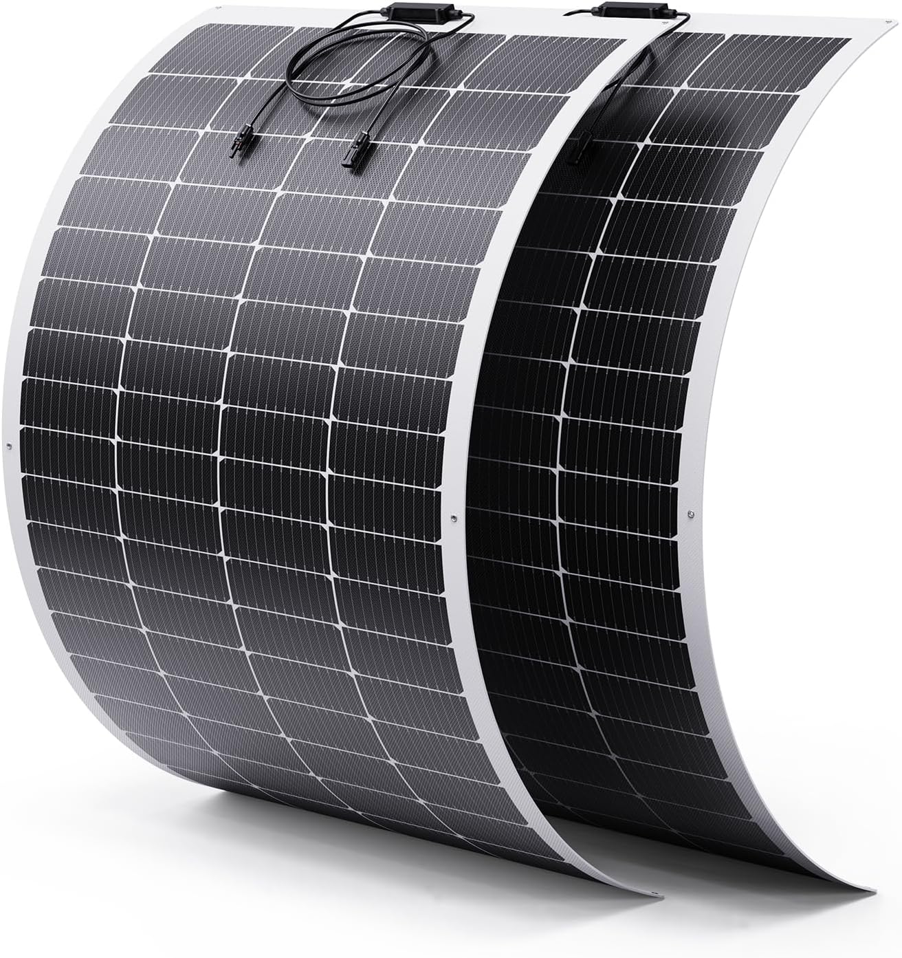 100W Flexible Solar Panel, Ultra Lightweight 100 Watt 12V RV Solar Panel Kit, Callsun IP68 Waterproof 182 PERC 23% High Efficiency Mono Solar Panels for RV Van Offgrid Living Boat (Black)