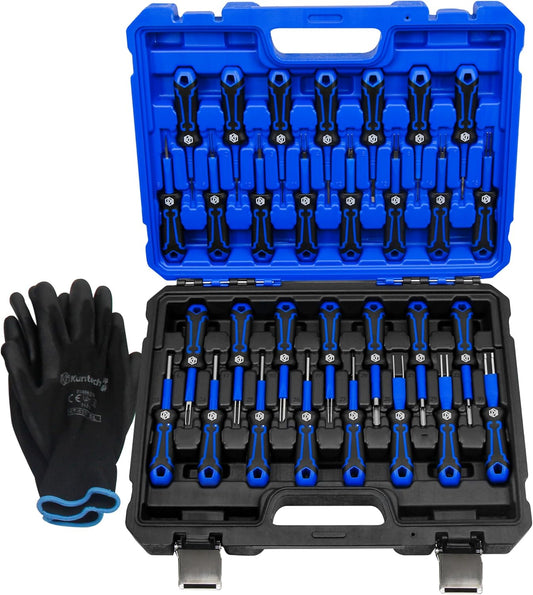 30 PCS Universal Terminal Release Kit, Universal Electrical Terminal Removal Tool for Replaces Universal Vehicle Wire Harness Pin Connector Release