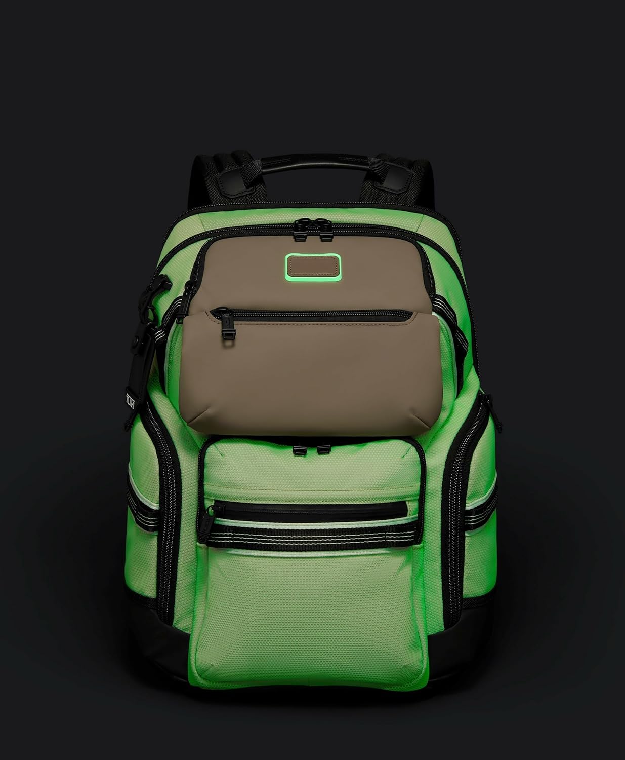 TUMI - Alpha Bravo Nomadic Backpack - Men's Durable Carry On Bag - 18.8" X 15.0" X 9.0" - Fits up to 15" Laptop - Chalk (Glow in the Dark)