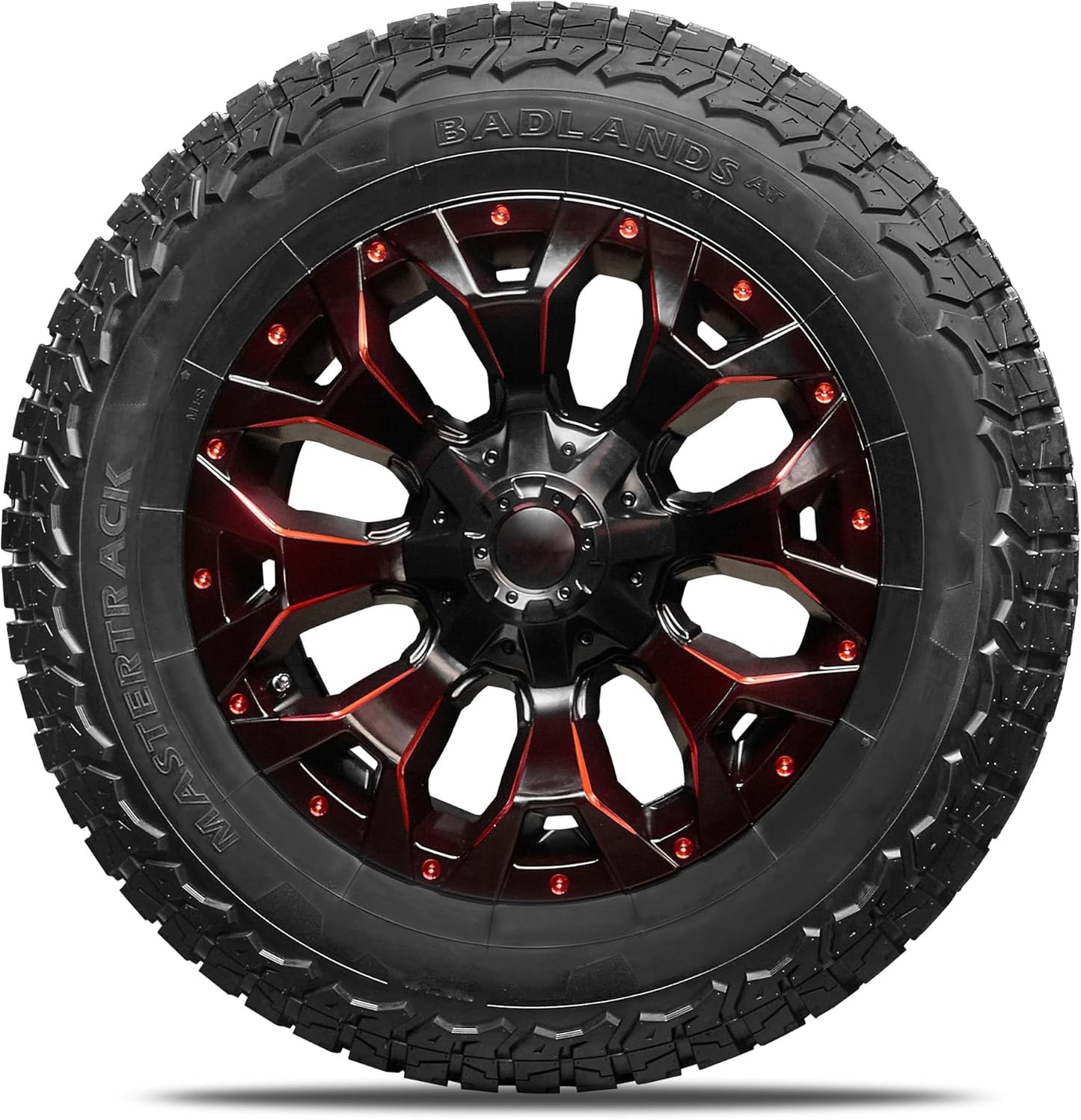 Set of 2 (TWO) Mastertrack BADLANDS AT All Terrain LT275/65R20 10 Ply E 126S SUV Light Truck Tire + Road Hazard Warranty Included - 275/65/20(Tire Only)