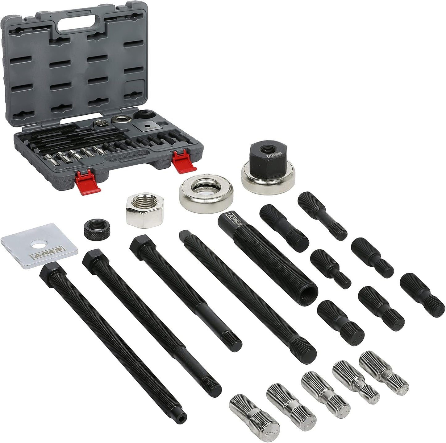 ARES 71002 - Harmonic Balancer Puller Kit - Adjustable 3-Jaw Puller Fits Most Late Model Automobiles & Trucks - Remove Damper Pulleys in Tight Engine Compartments Without Removing The Radiator