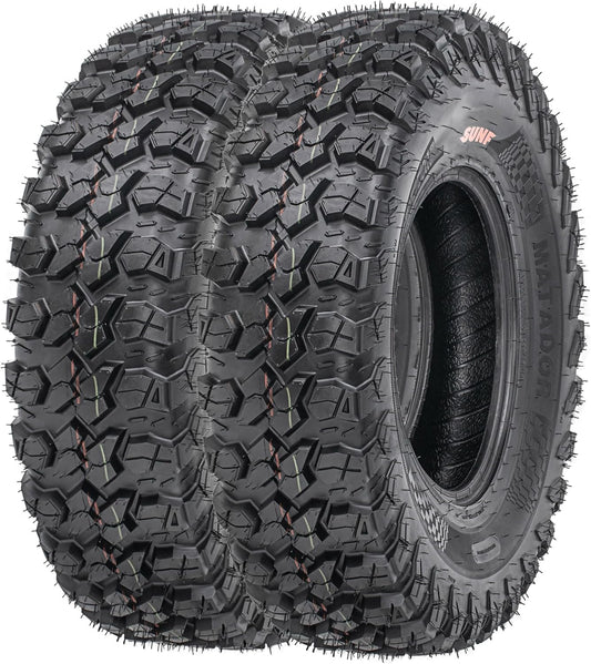 Set of 2 SunF A060 ATV tires 30x10R14, UTV All-Terrain Radial Tires 30x10-14, 255/80-14, 8 ply Tubeless