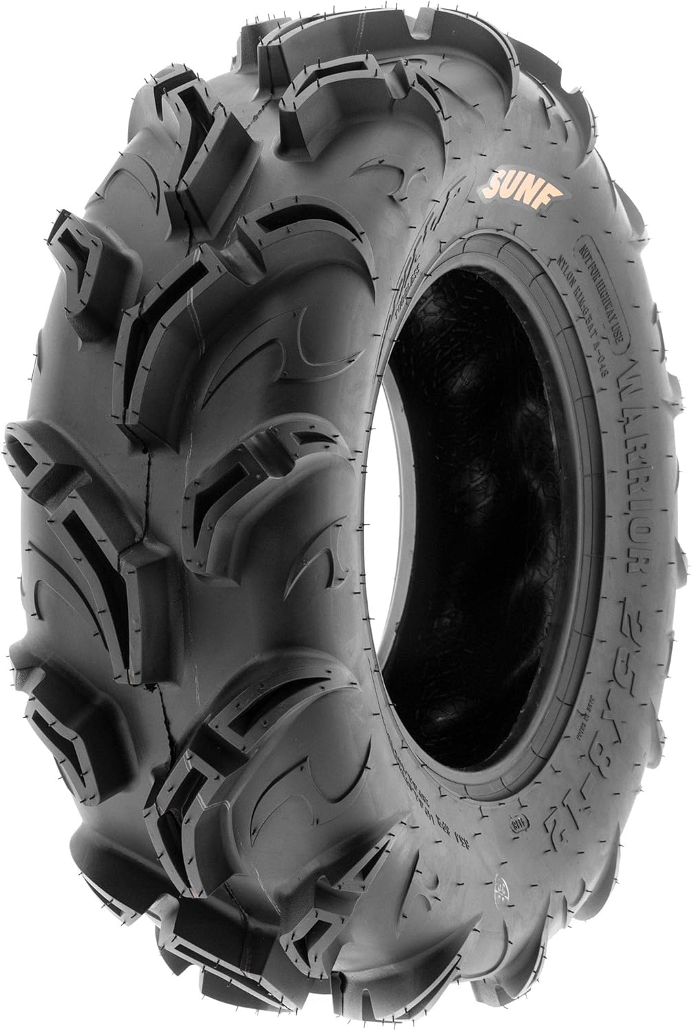 Set of 4 SunF Warrior AT Mud & Trail 27x9-12 Front & 27x11-12 Rear ATV UTV Off-Road Tires, 6 PR, Tubeless A048