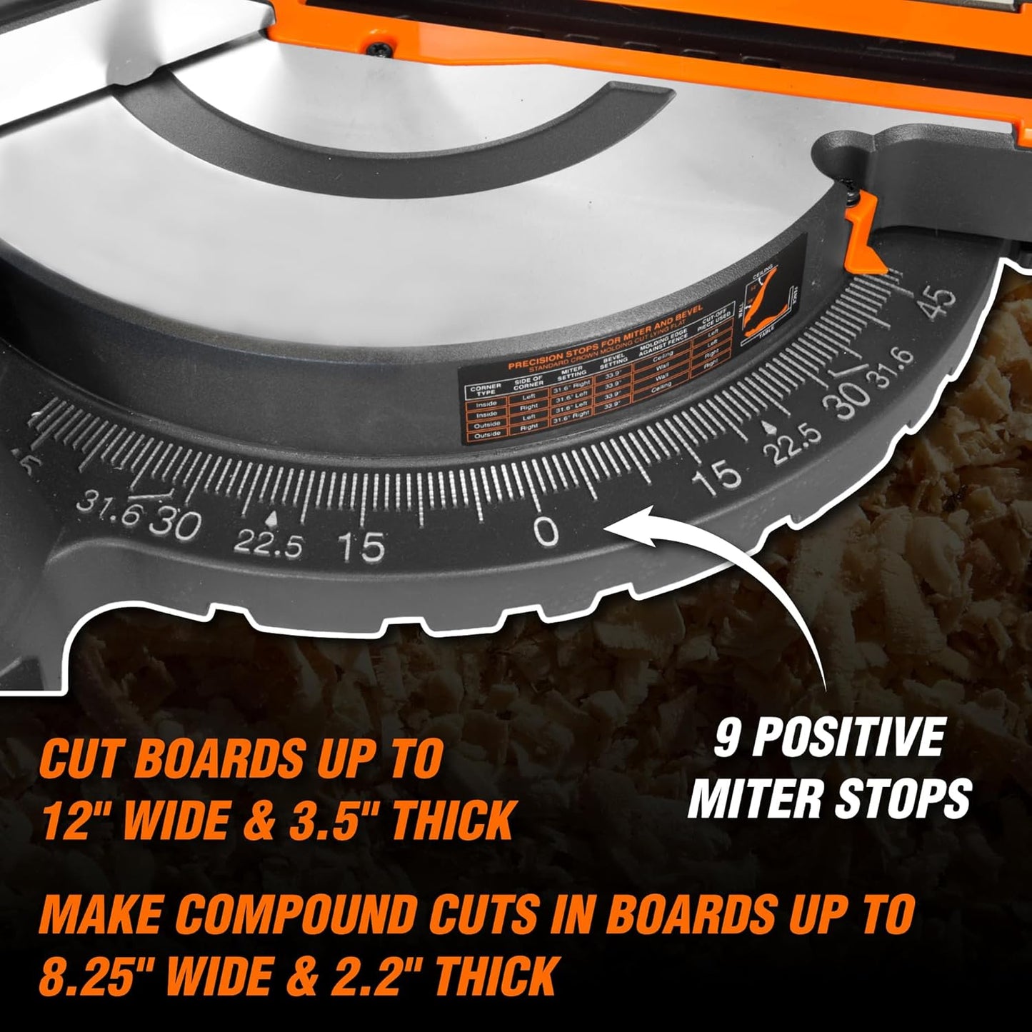 WEN 10-Inch Sliding Compound Miter Saw, Single Bevel, 15-Amp Motor with Laser (MM1011T)