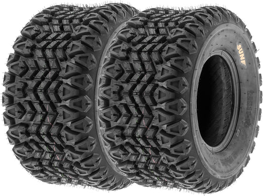 [Set of 2] SunF 23x11-10 23x11x10 ATV UTV Tires 4 Ply Golf Cart Lawn Mower Quad G003 [ Rim(s) NOT included ]
