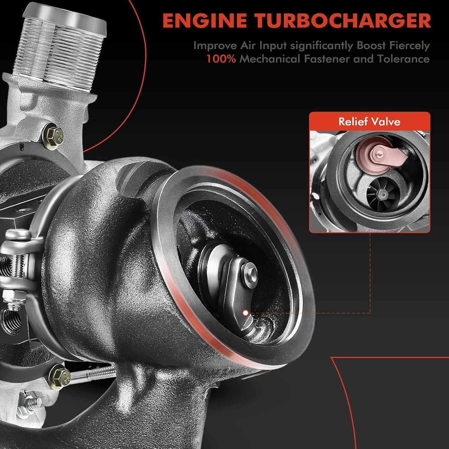 A-Premium Complete Turbo Turbocharger with Gasket Kit Compatible with Chevy Chevrolet Cruze 2011-2015 & Sonic 2012-2020 & Trax 2013-2021 & Buick Encore 2013-2021 1.4L Replace# 55565353