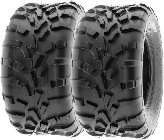 SunF 25x11-12 ATV UTV Tire 25x11x12 Race Trail Sport 6 PR A010 - PAIR of 2