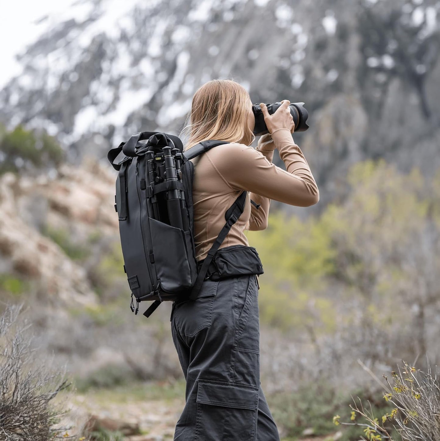 WANDRD All New PRVKE 21L V4: Camera Backpack and Photography Bundle - Weatherproof Travel and Photography Backpack, Bundle Includes 21L Bag, Camera Cube, Waist Straps, and Accessory Straps