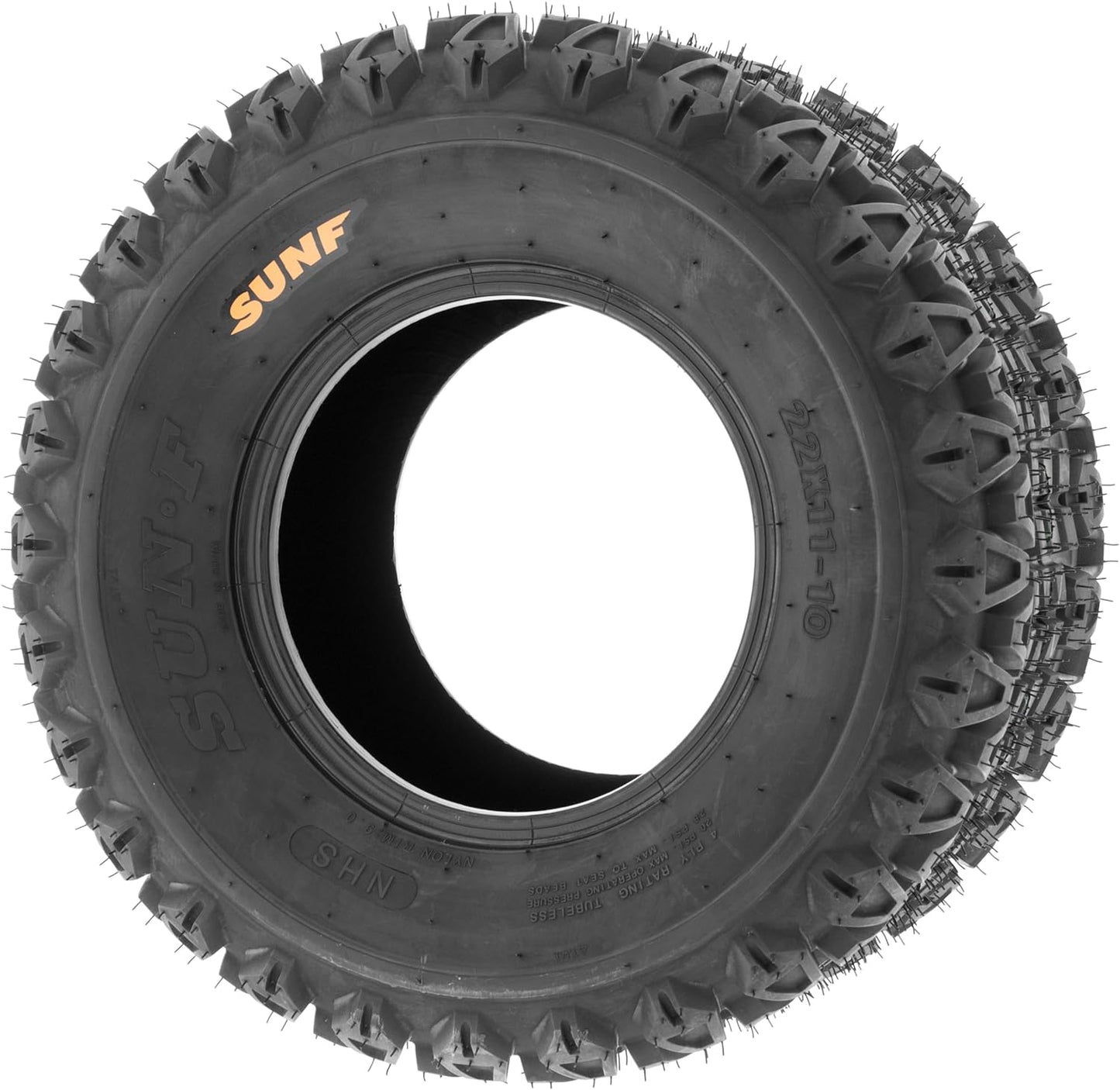 [Set of 2] SunF 23x11-10 23x11x10 ATV UTV Tires 4 Ply Golf Cart Lawn Mower Quad G003 [ Rim(s) NOT included ]