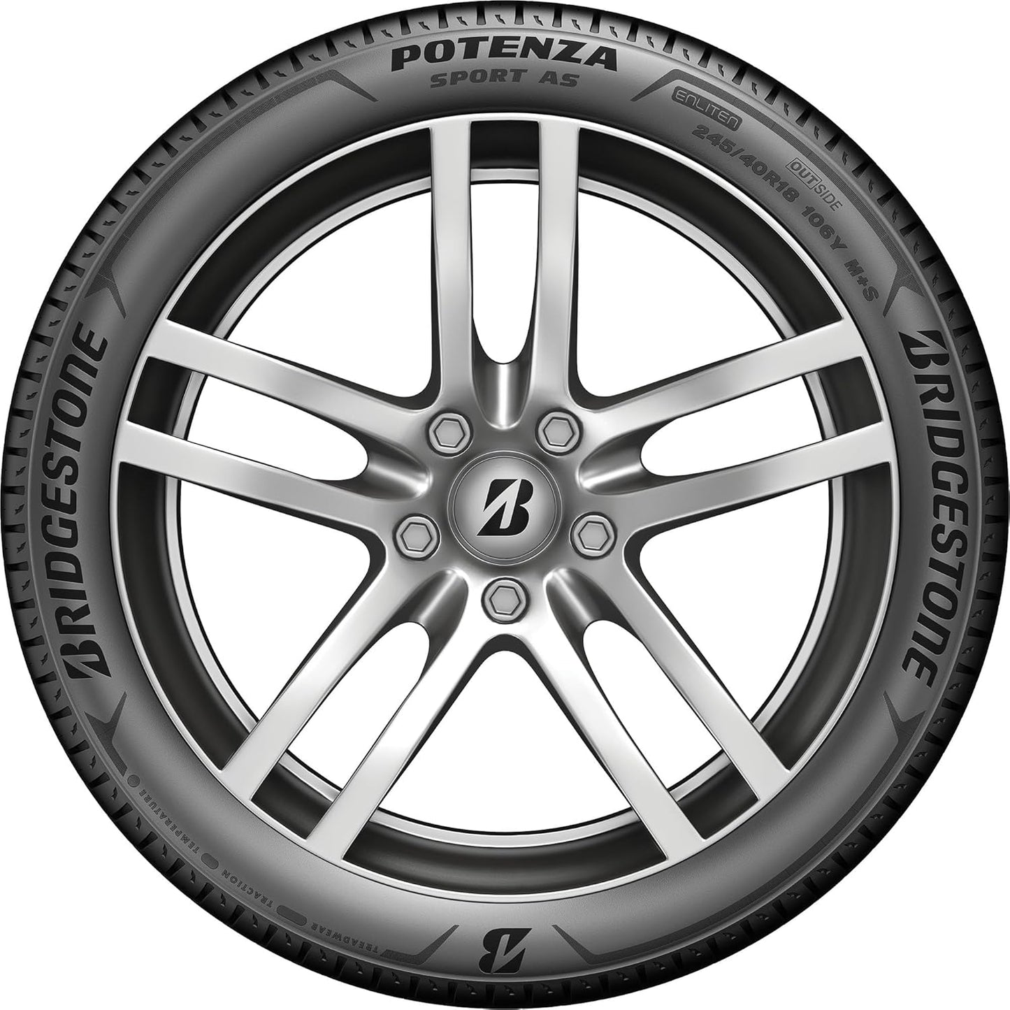 Bridgestone Potenza Sport A/S UHP All Season 215/55R17 94W Passenger Tire