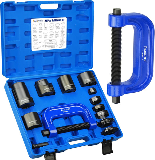 21pcs Ball Joint Press and U Joint Removal Tool, Heavy Duty Upper and Lower Ball Joint Service Set for 2WD 4WD Car Light Truck