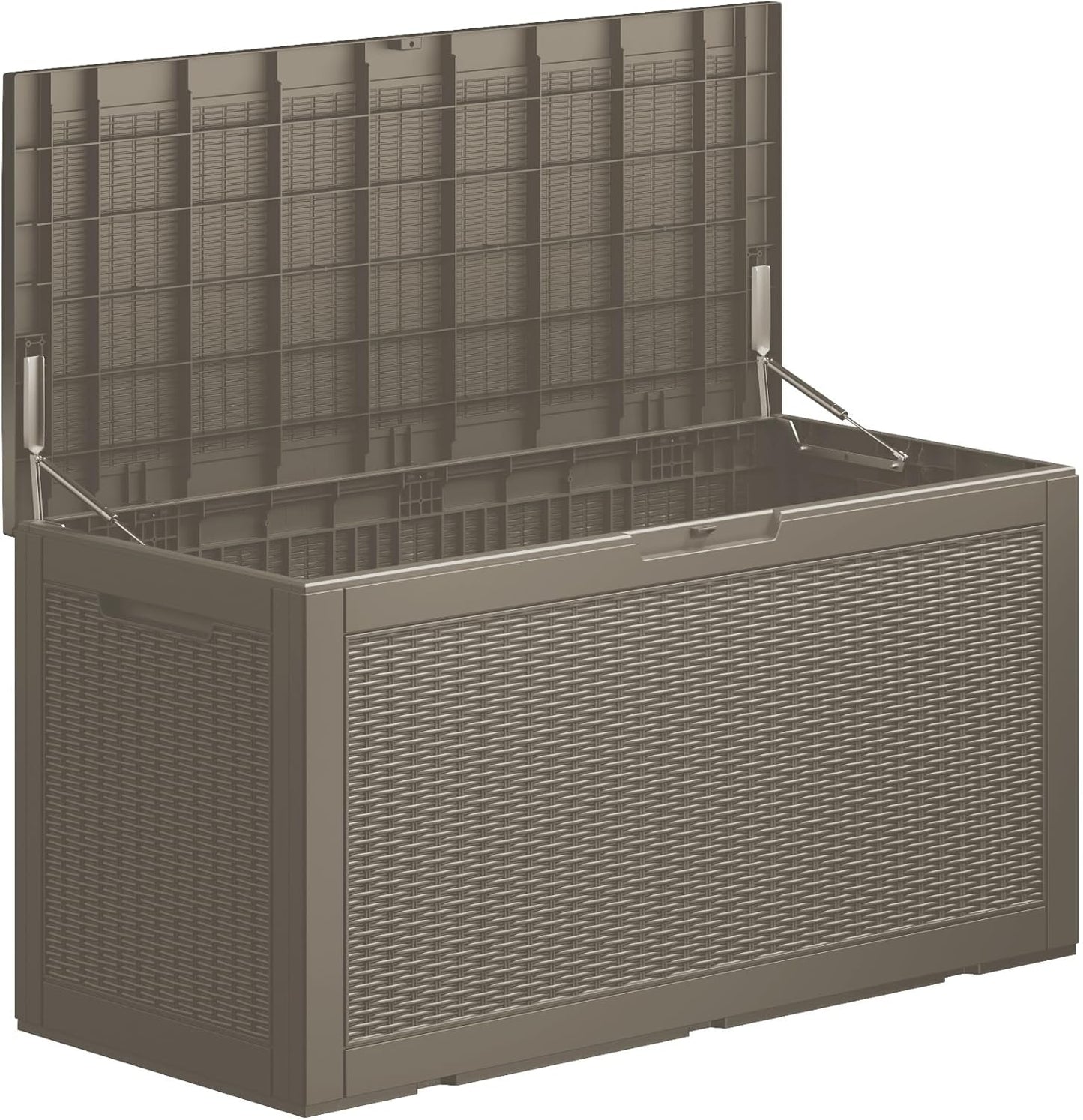 200 Gallon Outdoor Storage Box - Waterproof Patio Deck Box for Outside Deliveries, All-Weather Resin Bin with Lock for Cushions & Tools, UV-Resistant, Matte Black