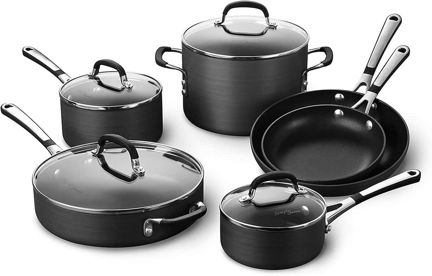 Calphalon® Hard-Anodized Nonstick 10-Piece Cookware Set