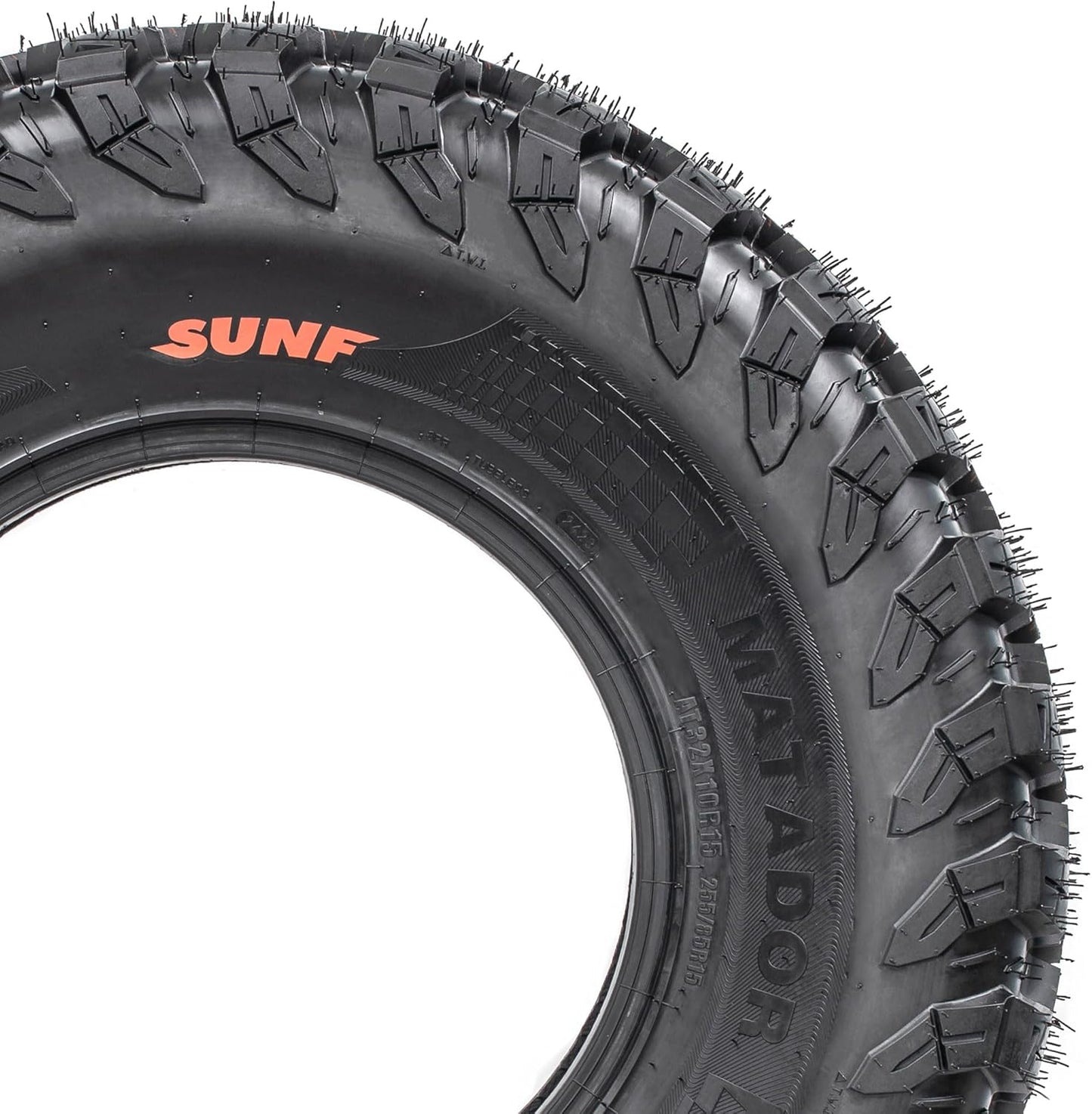 Set of 2 SunF A060 ATV tires 30x10R14, UTV All-Terrain Radial Tires 30x10-14, 255/80-14, 8 ply Tubeless