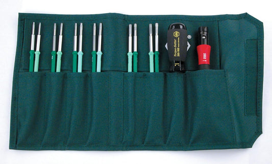 Wiha 28599 TorqueControl Set with Torx and Torx Plus Blades, In Pouch, 14 Piece
