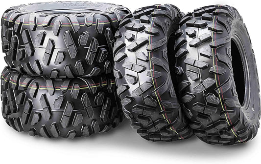 WANDA Set of 4 Radial ATV Tires 26x9R12 & 26x11R12 for 2017 Polaris Ranger 1000 Crew/XP