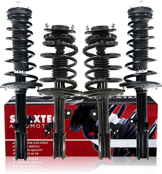 Shoxtec Full Set Complete Struts Assembly Replacement for 2007-2009 Lexus ES350 Coil Spring Shock Absorber Repl. Part no. 272384 272385 272307 272308