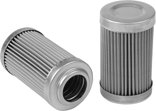 Aeromotive 12604 Replacement Fuel Filter Element, 100-Micron Rating, Stainless Steel Mesh, Fits all 2" OD ORB-10 Filter Housings
