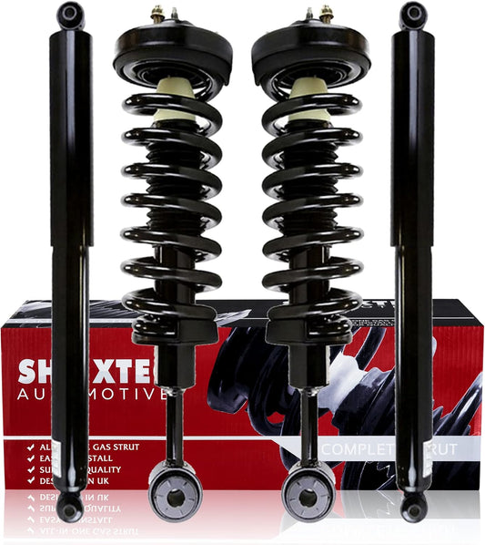 Shoxtec Full Set Complete Strut Shock Absorbers Replacement for 2004-2008 Ford F-150; 4WD Only; Replacement for 2006-2008 Lincoln Mark LT; 4WD Only Repl.no 171361 911262