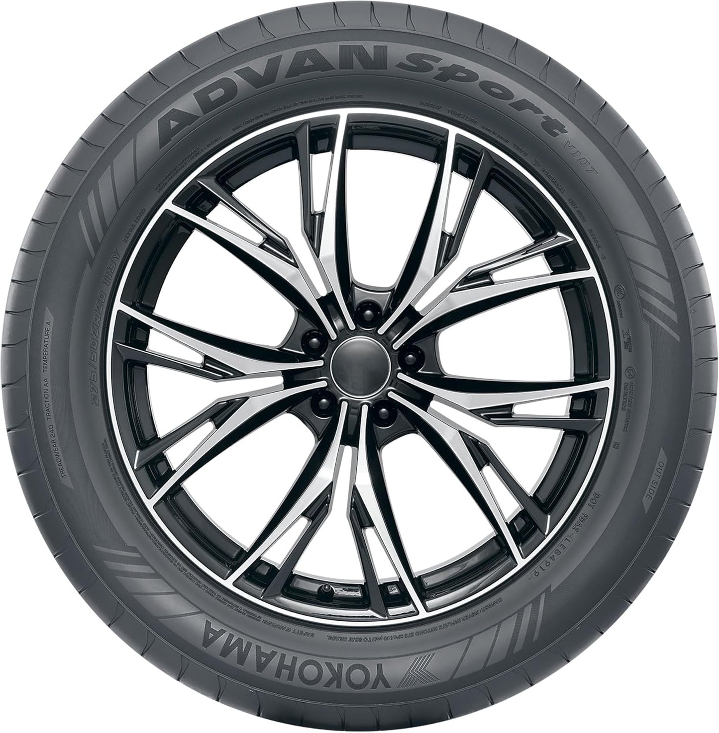 Yokohama Advan Sport V107E UHP Summer 275/45R21 110Y XL Passenger Tire