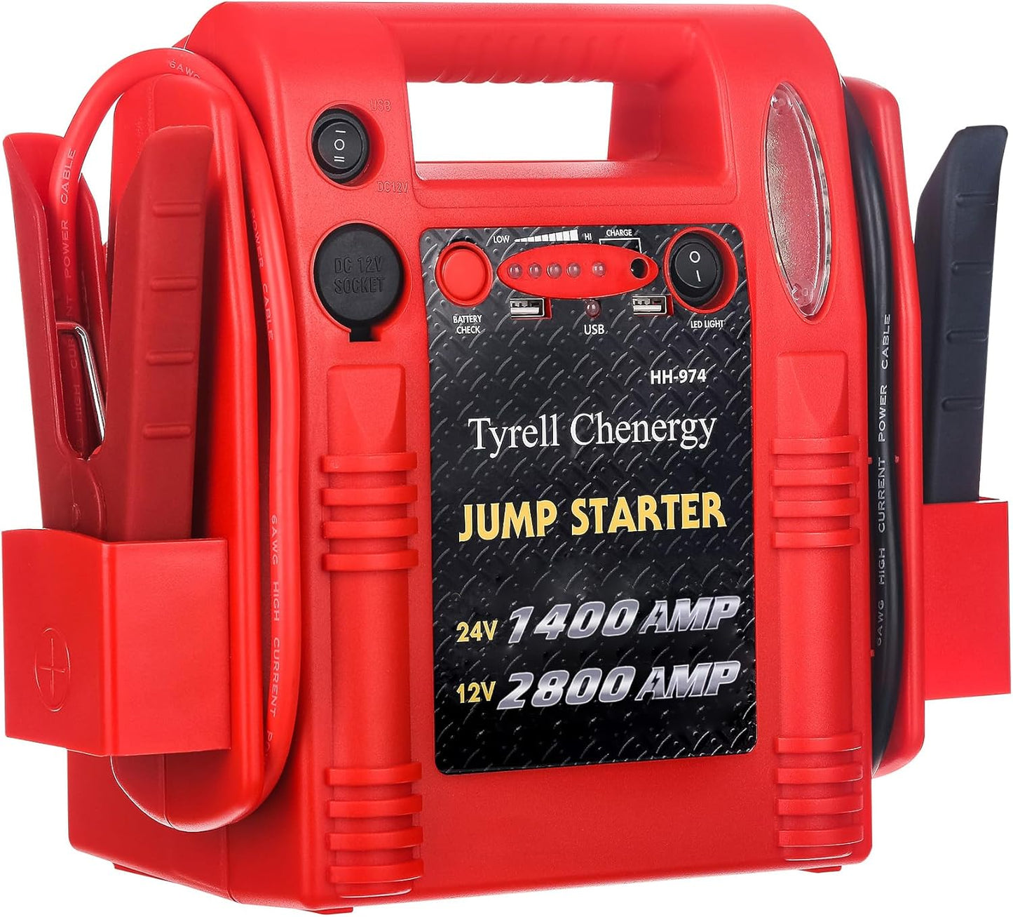 Car Battery Jump Starter with Air Compressor Portable Tire Inflator,260PSI 1000Amp Battery Booster Jumper Box(Up to 5L Gas or 5L Diesel) Power Station 12V DC Outlet USB Port,LED Light