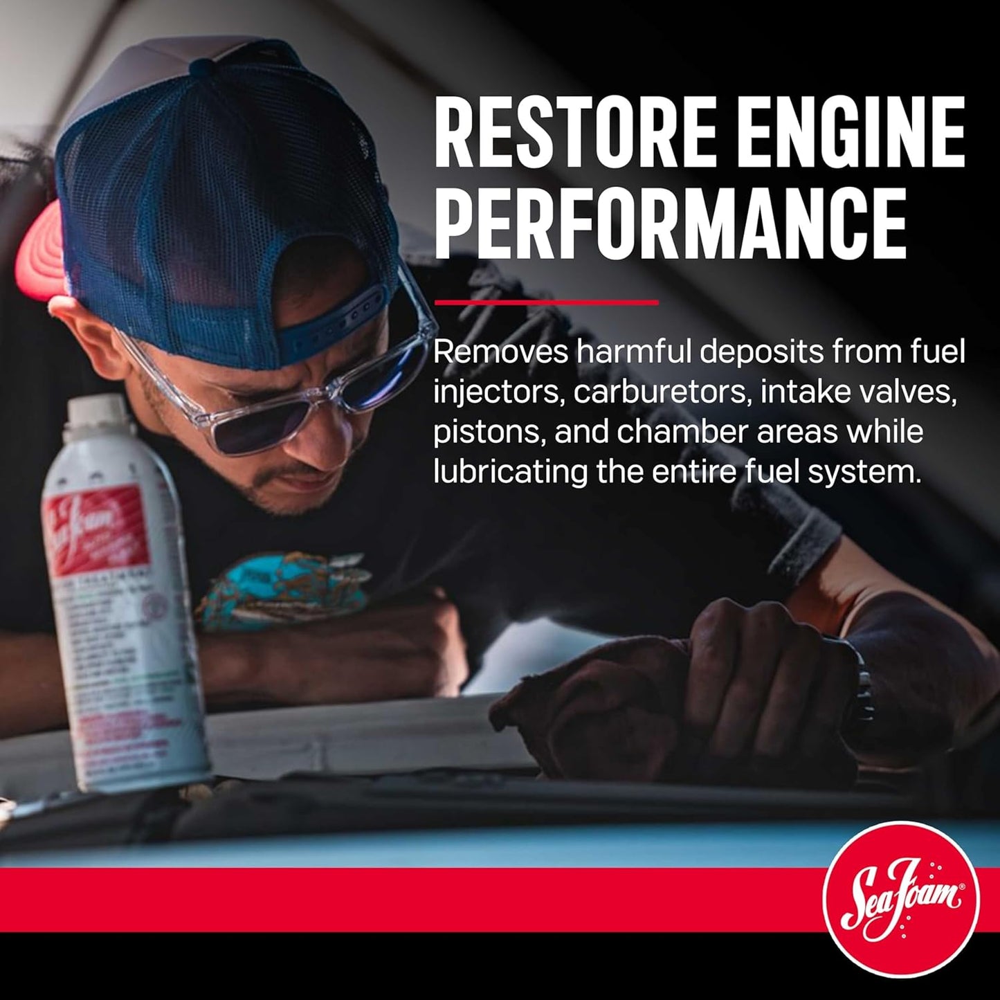 Sea Foam Motor Treatment Fuel & Oil Additive, SF16, 16 oz, Pack of 6