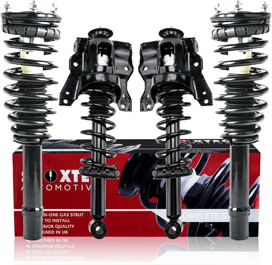 Shoxtec Full Set Complete Struts Replacement for 2001-2006 KIA Optima 2000-2005 Hyundai Sonata Coil Spring Assembly Shock Absorber Repl no. 15071 15072 171417