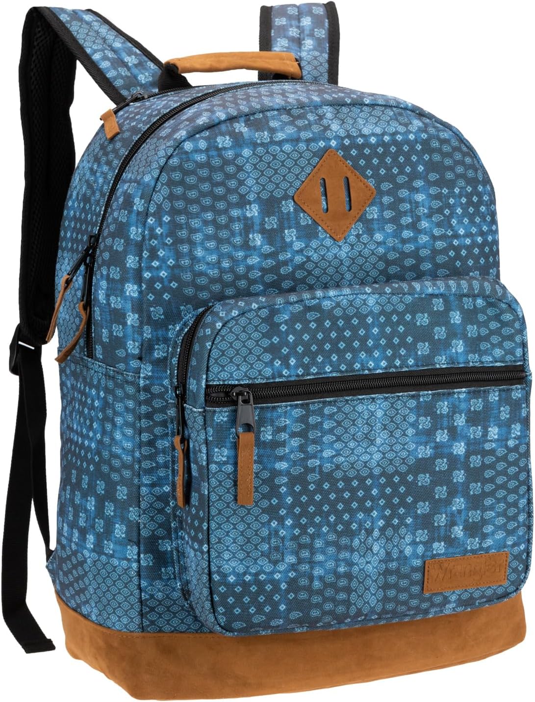 Wrangler Yellowstone Sturdy Backpack for Travel Classic Logo Water Resistant Casual Daypack for Travel with Padded Laptop Notebook Sleeve (New Retro)