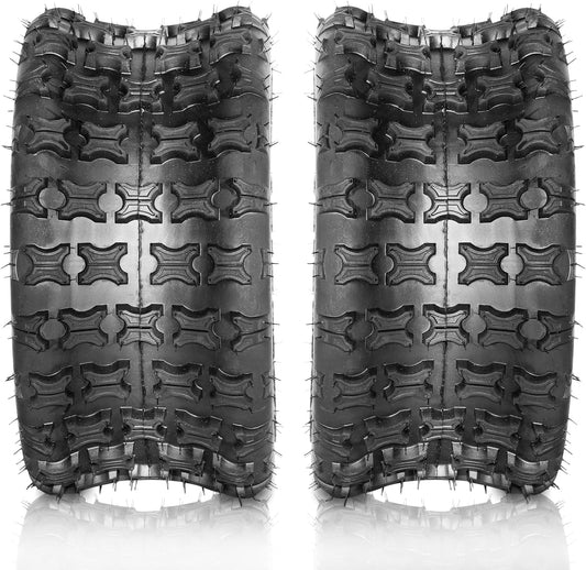 Set of 2 18X9.5-8 All Terrain ATV UTV Tires 18X9.5X8 Tubeless Sport Tires 4PR