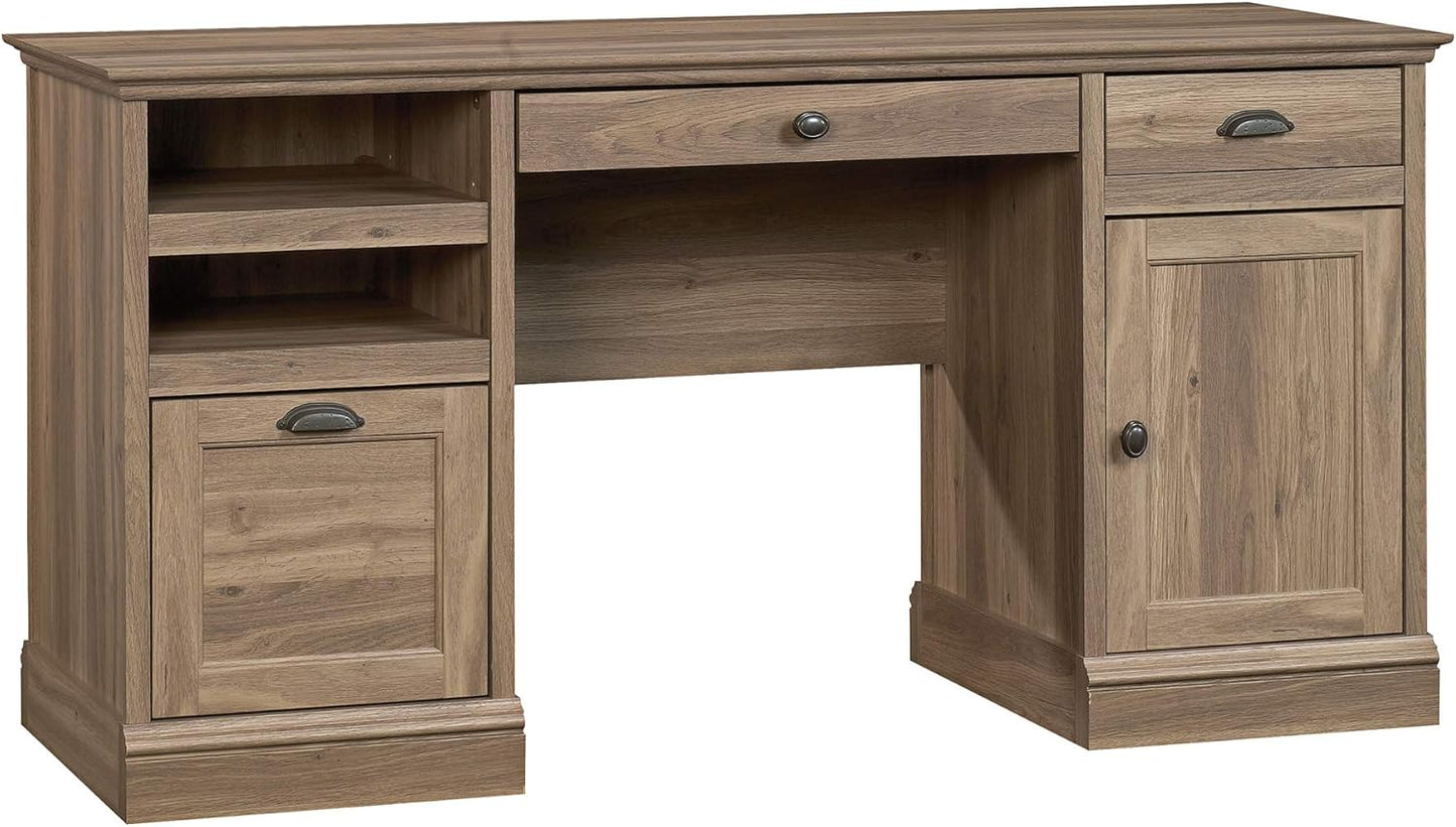 Sauder Barrister Lane Executive Desk, Salt Oak finish