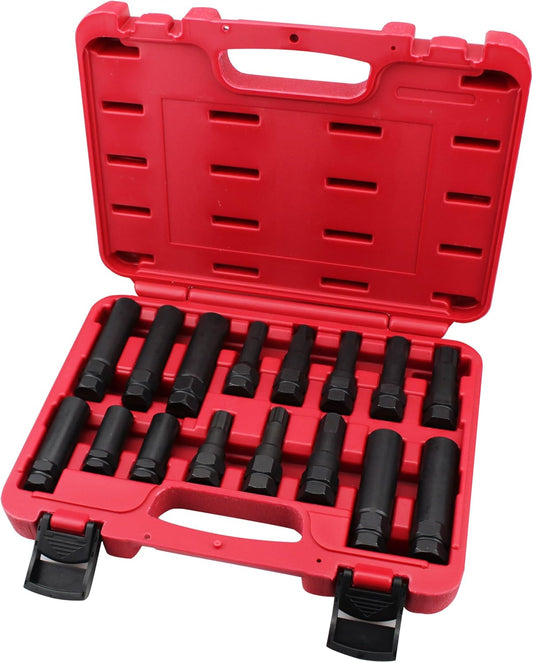 16PCS Master Wheel Locking Lug Key Set, Wheel Lock Removal Kit