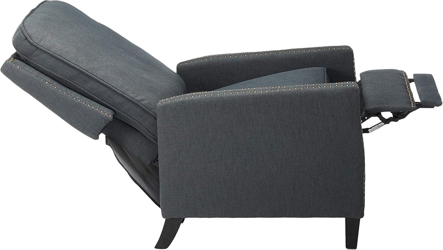 Christopher Knight Home Armstrong Recliner, Grey + Dark Brown