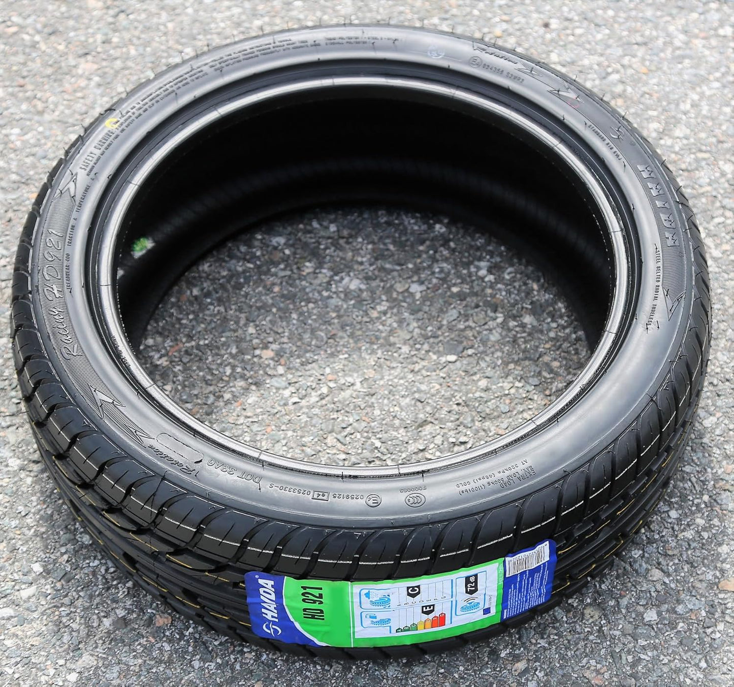 Set of 2 (TWO) Haida Racing HD921 Summer Passenger Car Performance Radial Tires-195/45R16 195/45/16 195/45-16 84V Load Range XL 4-Ply BSW Black Side Wall UTQG 400AA