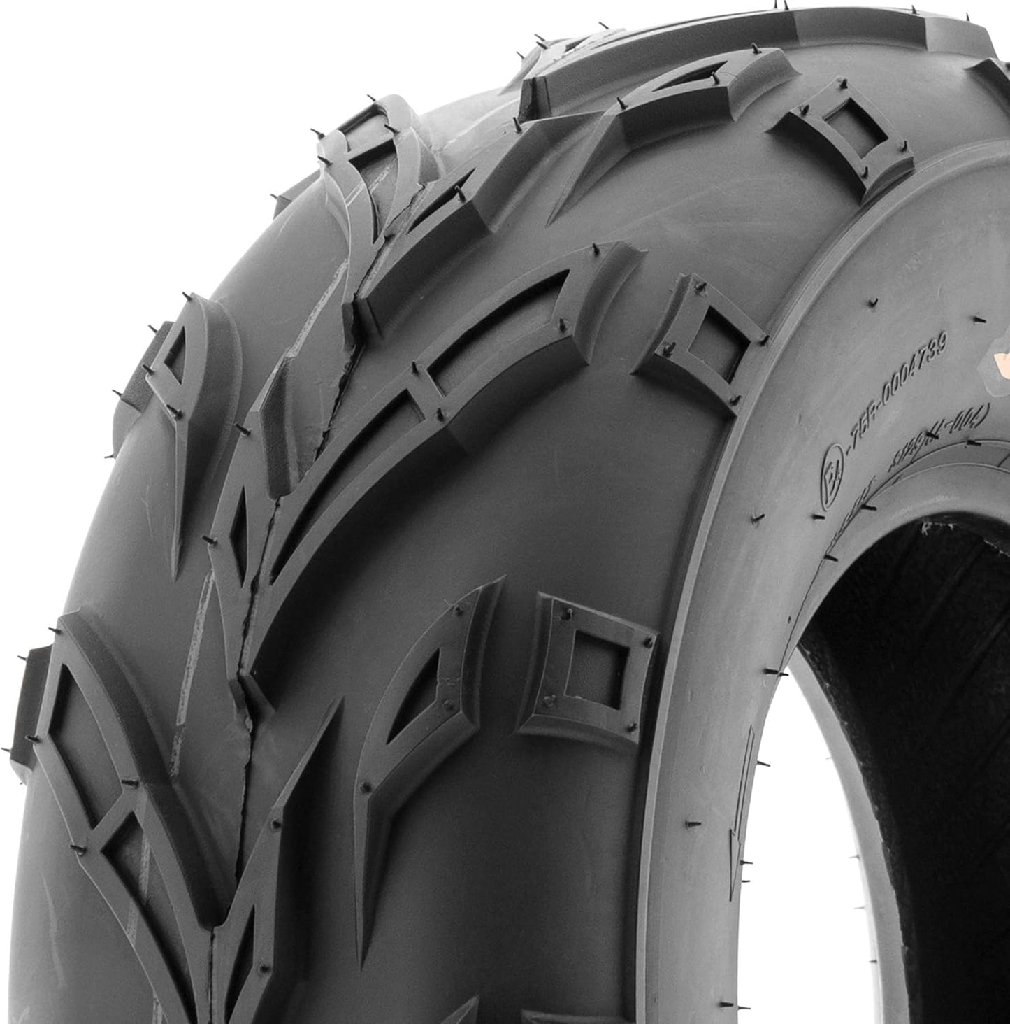 SunF 19x7-8 ATV UTV Off-Road Tires, 19x7x8 Mini Bike Tires 6Ply Tubeless A004, Set of 2