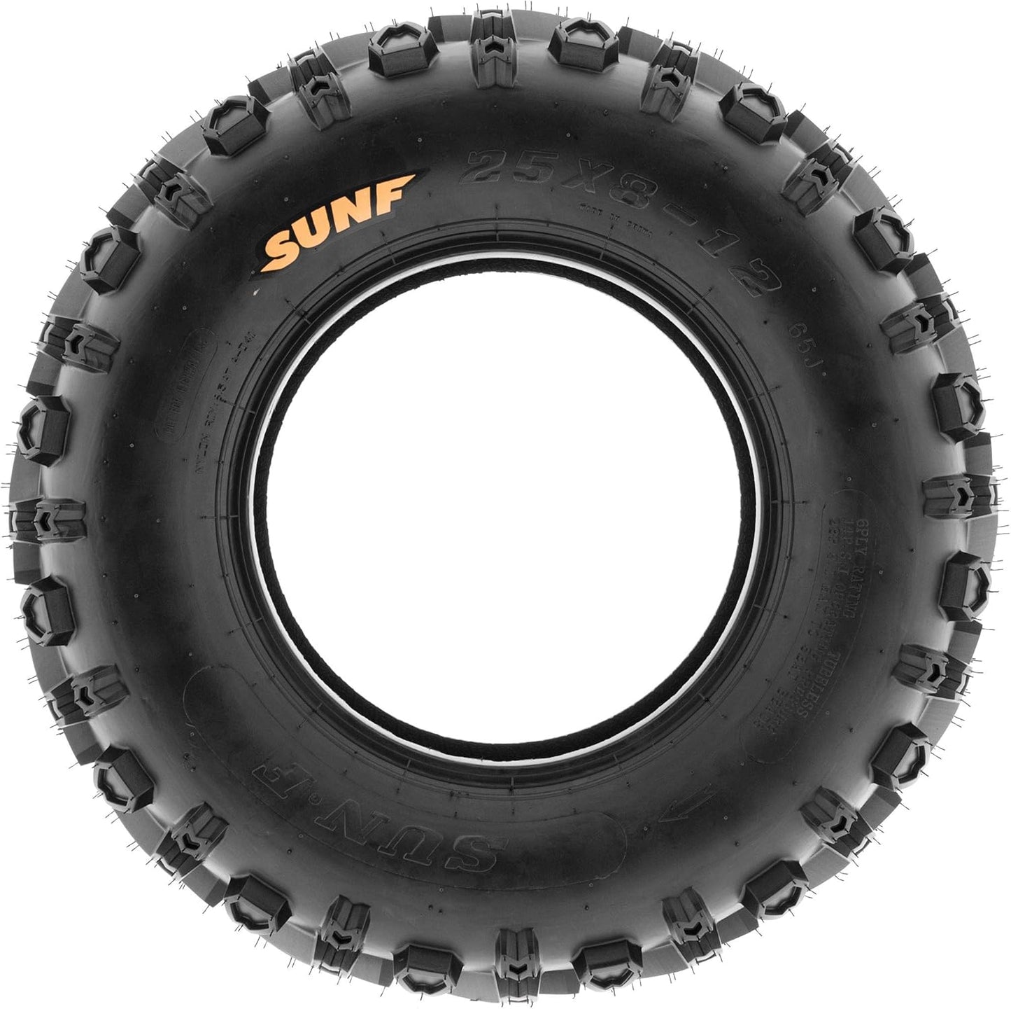 Set of 4 SunF A041 Mud & Trail 24x8-12 Front & 24x10-11 Rear ATV UTV off road Tires, 6 PR, Tubeless