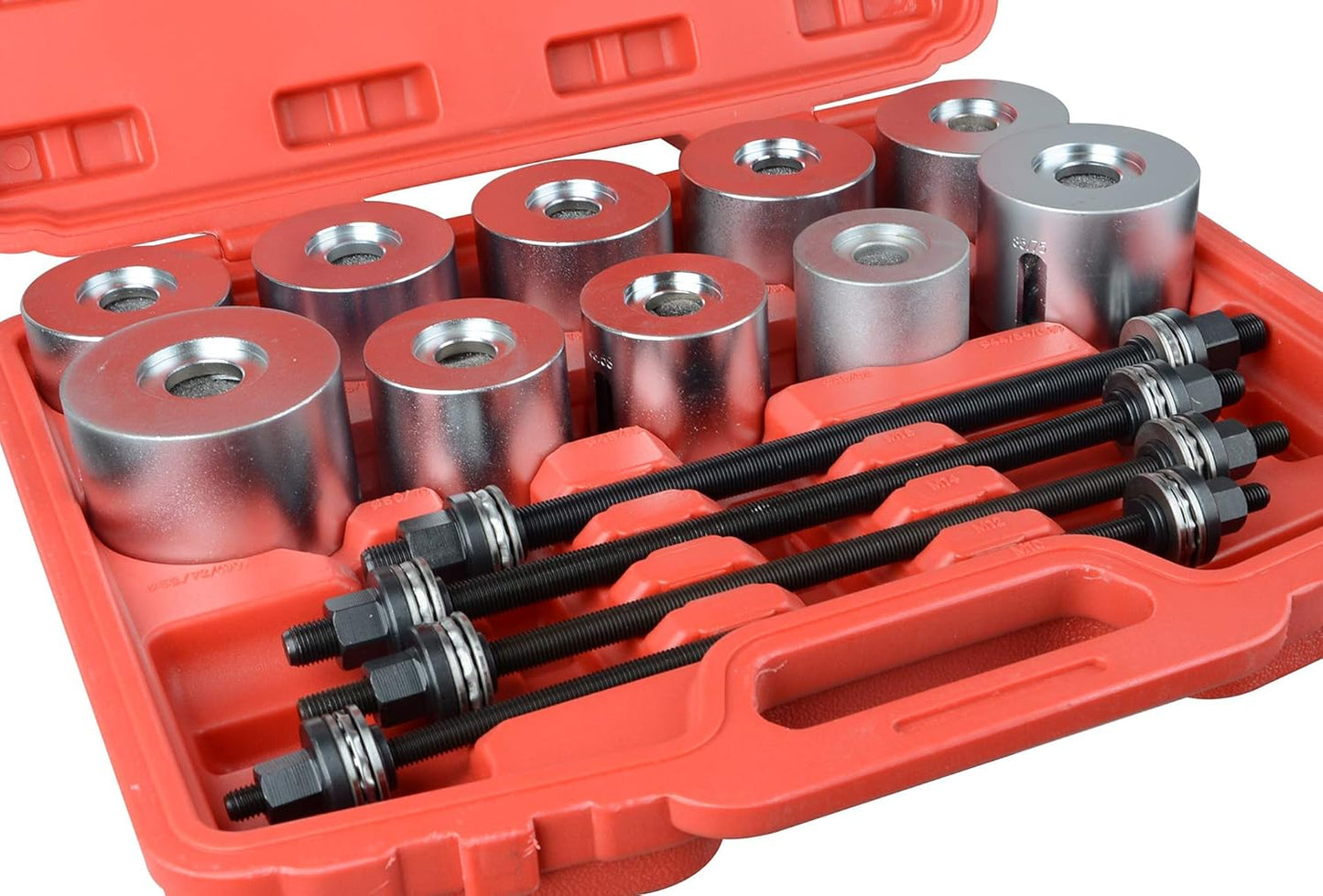 27pc Universal Press and Pull Sleeve Kit Bush Bearing Removal Insertion Tool Set
