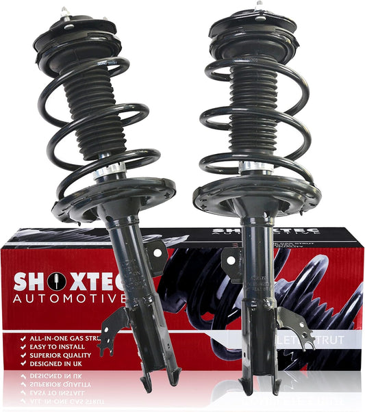 Shoxtec Front Pair Complete Struts Replacement for 2012-2014 Toyota Camry SE Model Coil Spring Assembly Shock Absorber Repl. Part no. 1333375