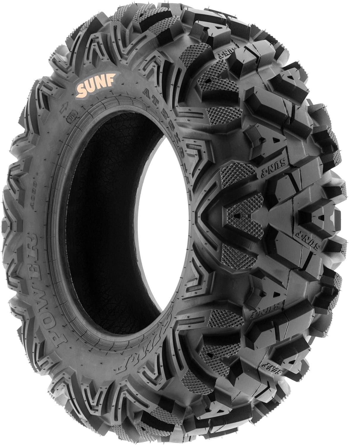 Set of 4 SunF Power.I ATV/UTV AT All-Terrain Tire Bundle 25x8-12 Front & 25x11-10 Rear 6 PR Tubeless A033