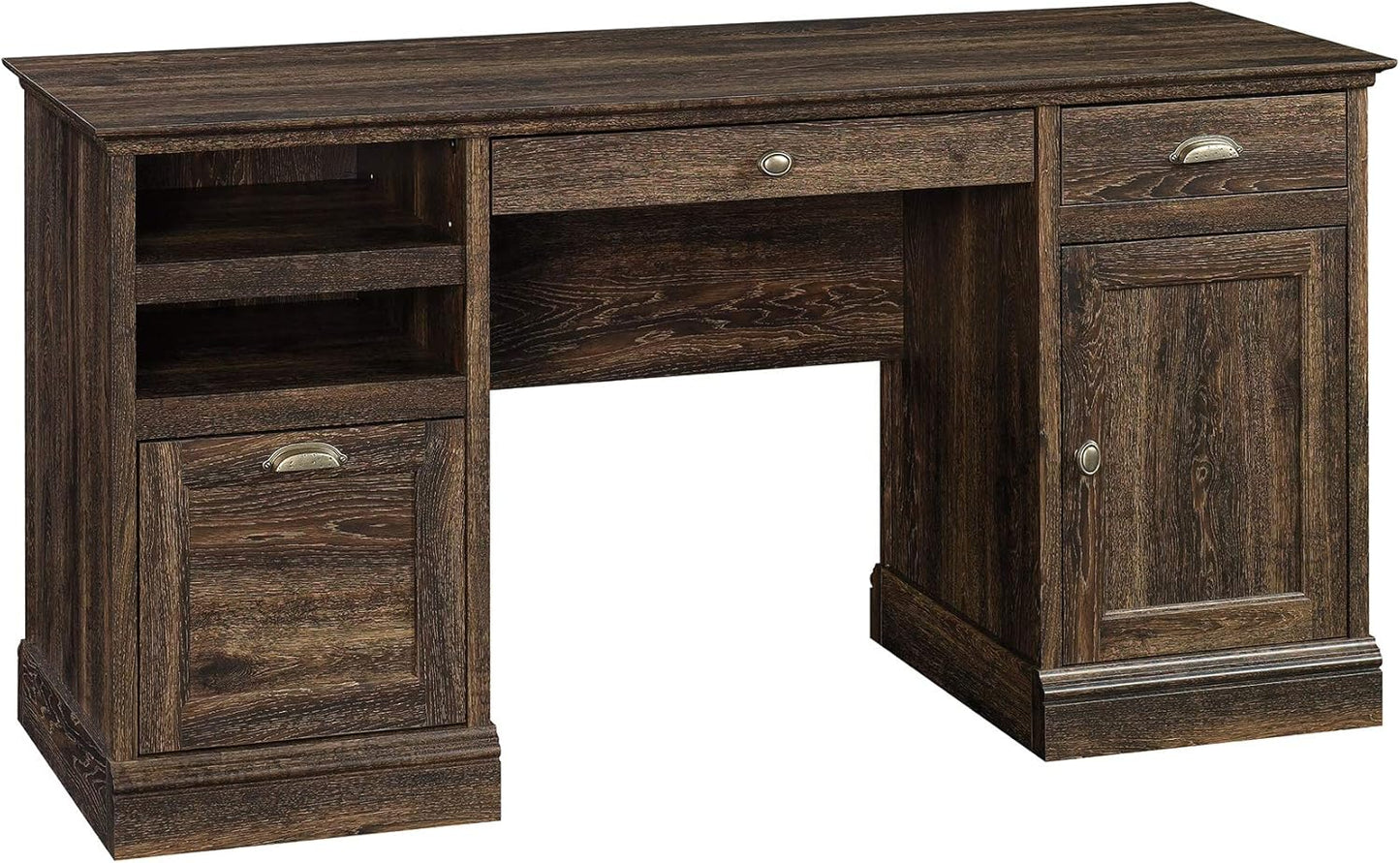 Sauder Barrister Lane Executive Desk, Salt Oak finish